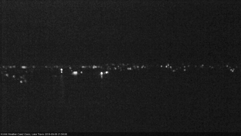 Lake Travis webcam, September 9, 2018 9:00 PM CT