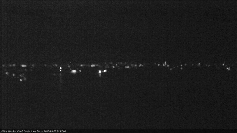 Lake Travis webcam, September 9, 2018 9:10 PM CT