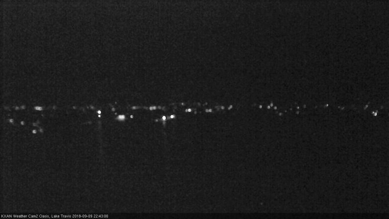 Lake Travis webcam, September 9, 2018 9:45 PM CT