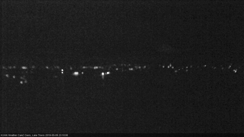 Lake Travis webcam, September 9, 2018 10:20 PM CT