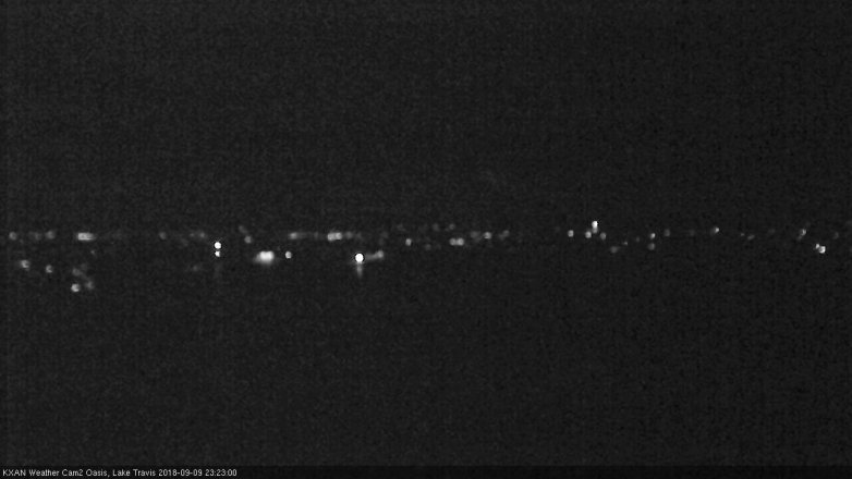 Lake Travis webcam, September 9, 2018 10:25 PM CT