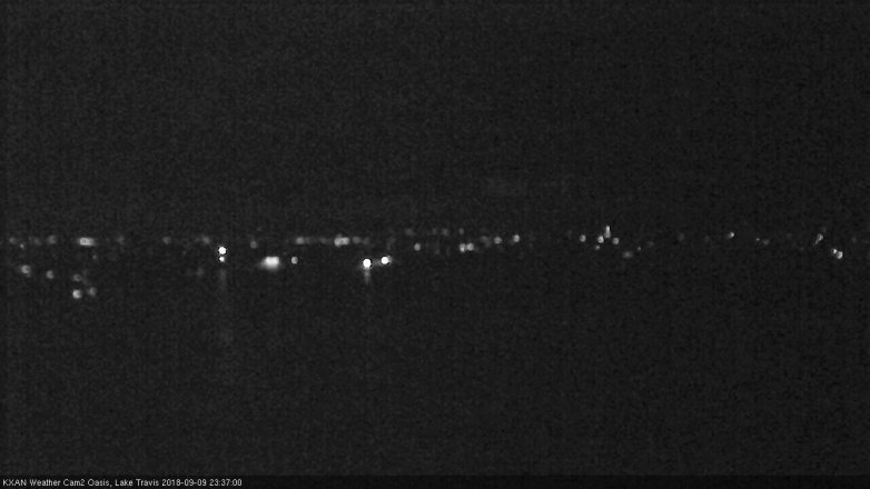 Lake Travis webcam, September 9, 2018 10:40 PM CT