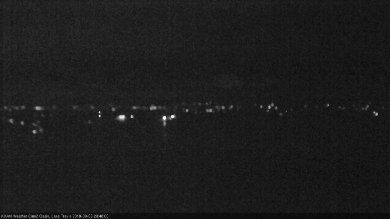 Lake Travis webcam, September 9, 2018 10:50 PM CT