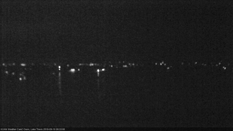 Lake Travis webcam, September 9, 2018 11:35 PM CT