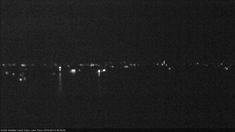 Lake Travis webcam, September 9, 2018 11:40 PM CT