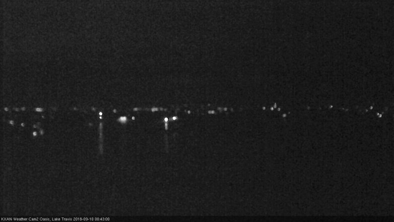 Lake Travis webcam, September 9, 2018 11:45 PM CT