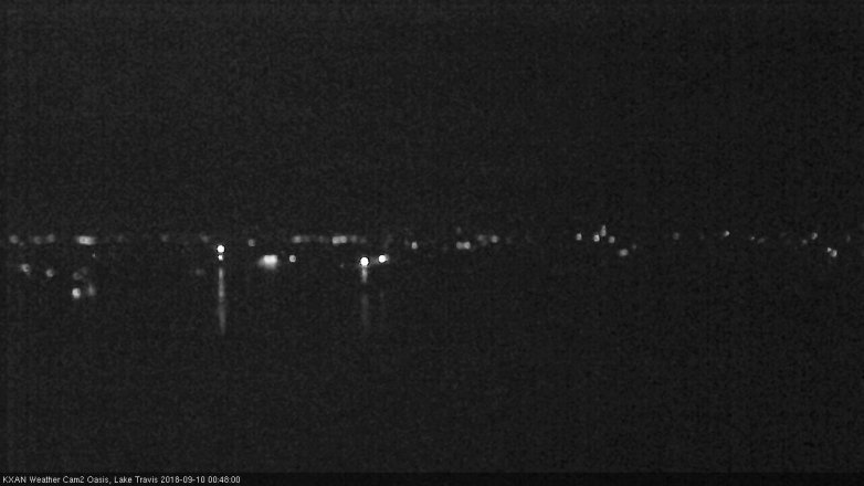 Lake Travis webcam, September 9, 2018 11:50 PM CT