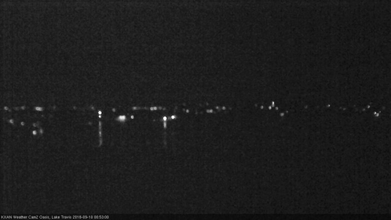 Lake Travis webcam, September 9, 2018 11:55 PM CT