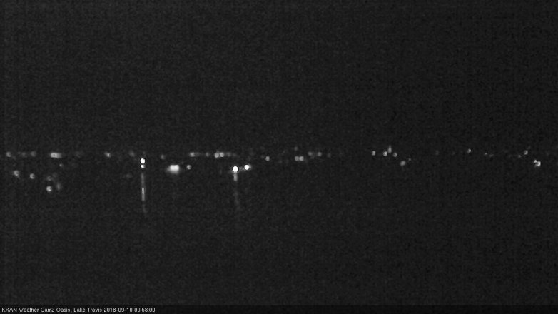 Lake Travis webcam, September 9, 2018 12:00 AM CT