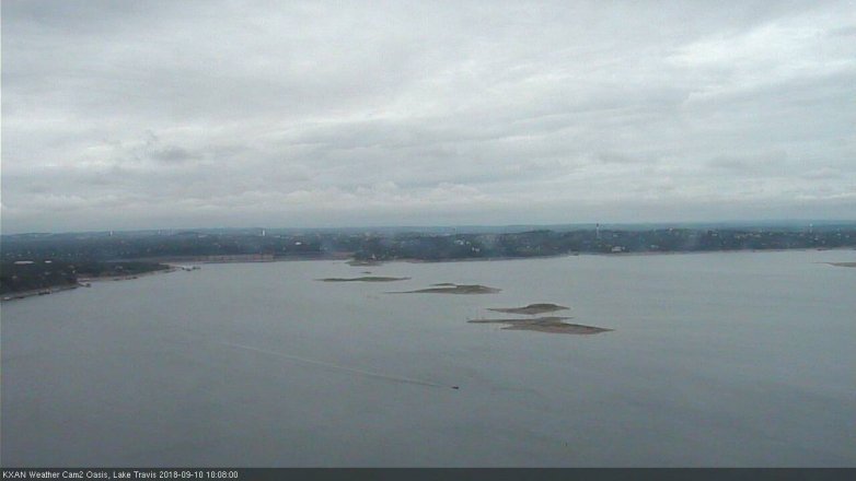 Lake Travis webcam, September 10, 2018 9:10 AM CT