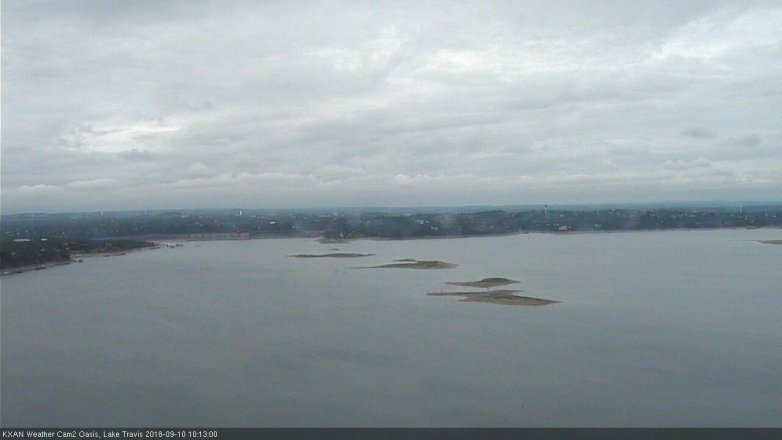 Lake Travis webcam, September 10, 2018 9:15 AM CT