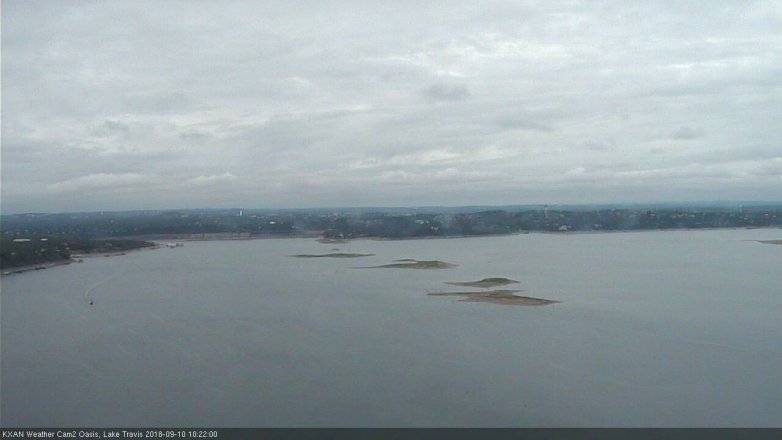 Lake Travis webcam, September 10, 2018 9:25 AM CT