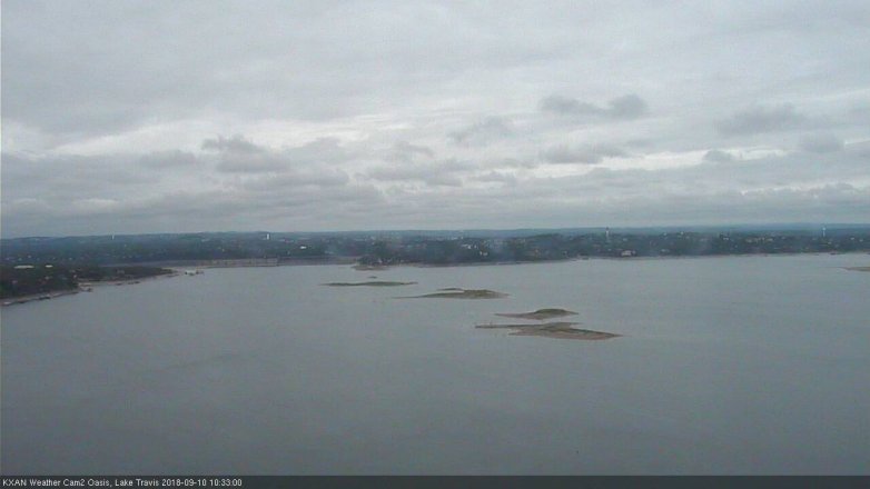 Lake Travis webcam, September 10, 2018 9:35 AM CT