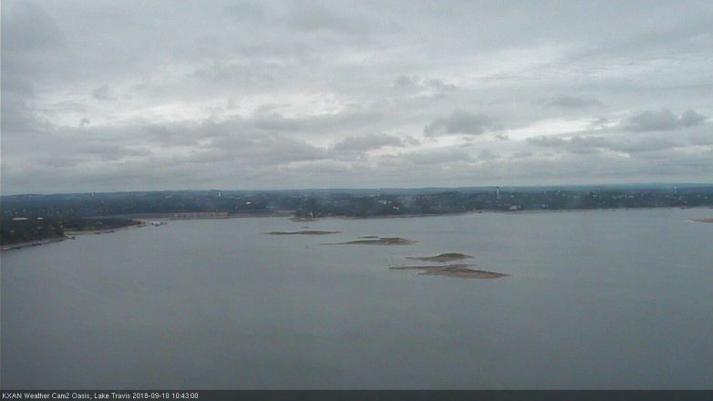 Lake Travis webcam, September 10, 2018 9:45 AM CT
