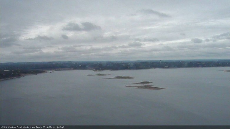 Lake Travis webcam, September 10, 2018 9:50 AM CT