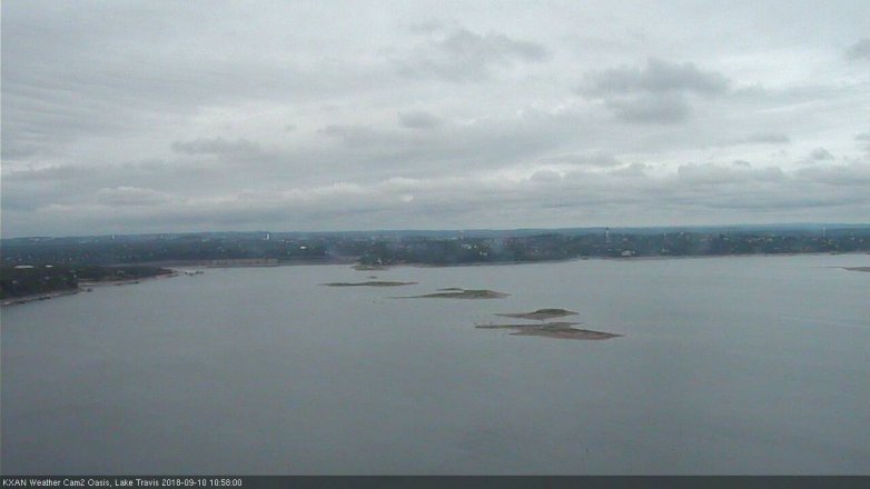 Lake Travis webcam, September 10, 2018 10:00 AM CT