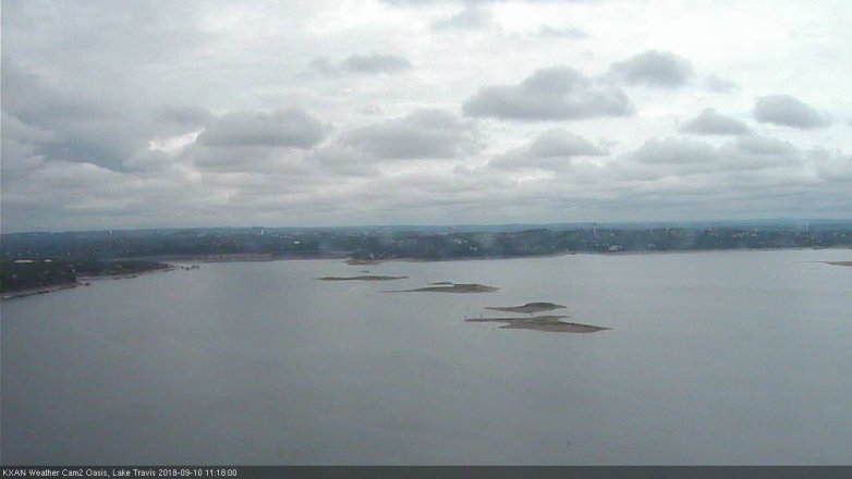 Lake Travis webcam, September 10, 2018 10:20 AM CT