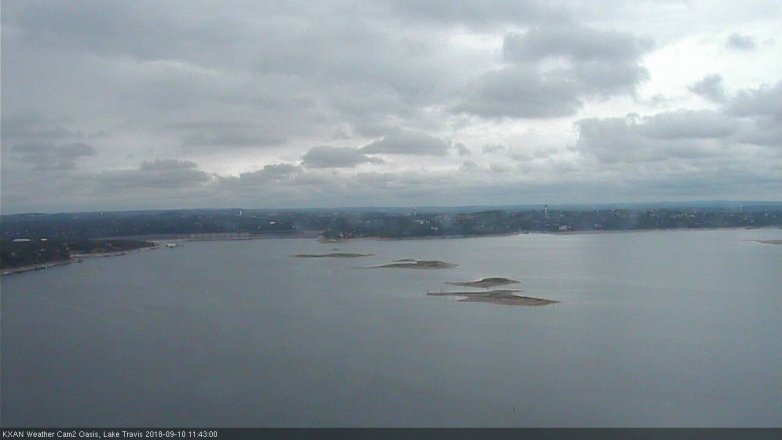 Lake Travis webcam, September 10, 2018 10:45 AM CT