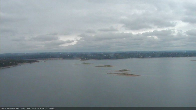 Lake Travis webcam, September 10, 2018 11:00 AM CT