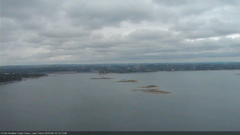 Lake Travis webcam, September 10, 2018 11:15 AM CT