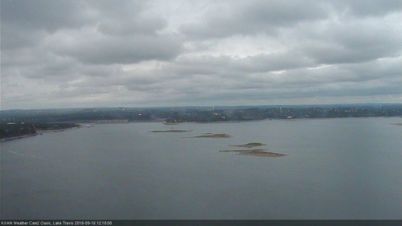 Lake Travis webcam, September 10, 2018 11:20 AM CT