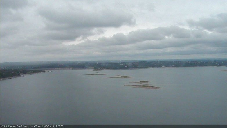 Lake Travis webcam, September 10, 2018 11:30 AM CT