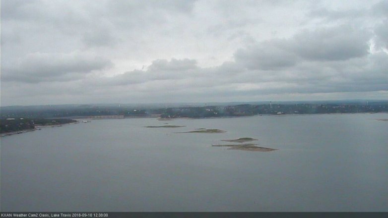 Lake Travis webcam, September 10, 2018 11:40 AM CT