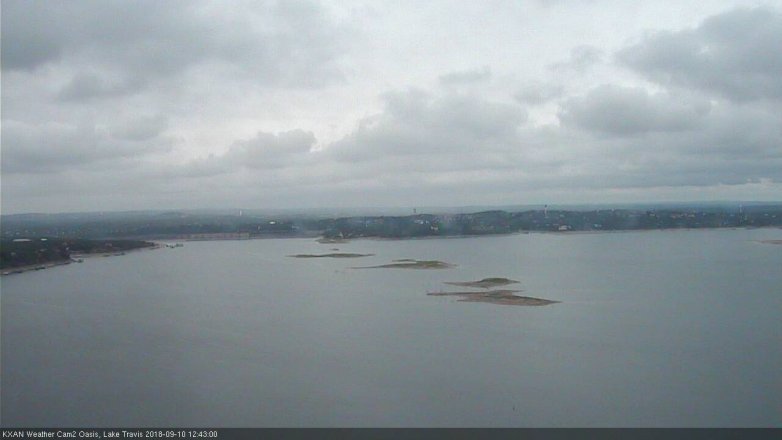 Lake Travis webcam, September 10, 2018 11:45 AM CT
