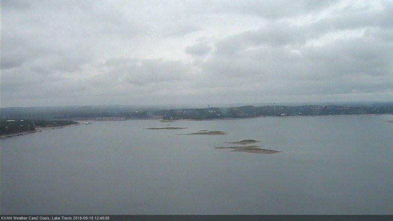 Lake Travis webcam, September 10, 2018 11:50 AM CT