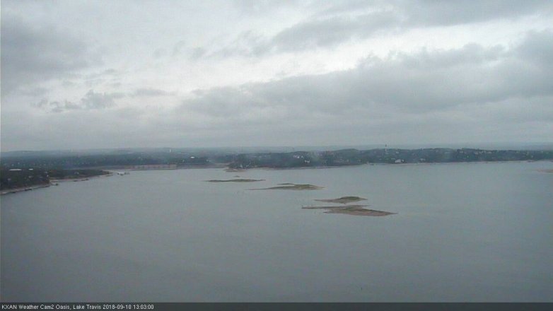Lake Travis webcam, September 10, 2018 12:05 PM CT