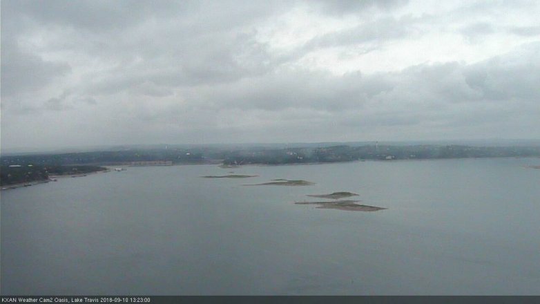 Lake Travis webcam, September 10, 2018 12:25 PM CT