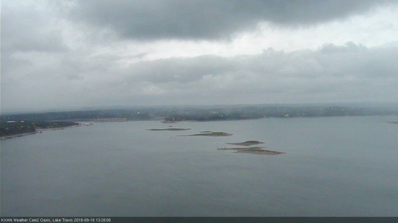 Lake Travis webcam, September 10, 2018 12:30 PM CT
