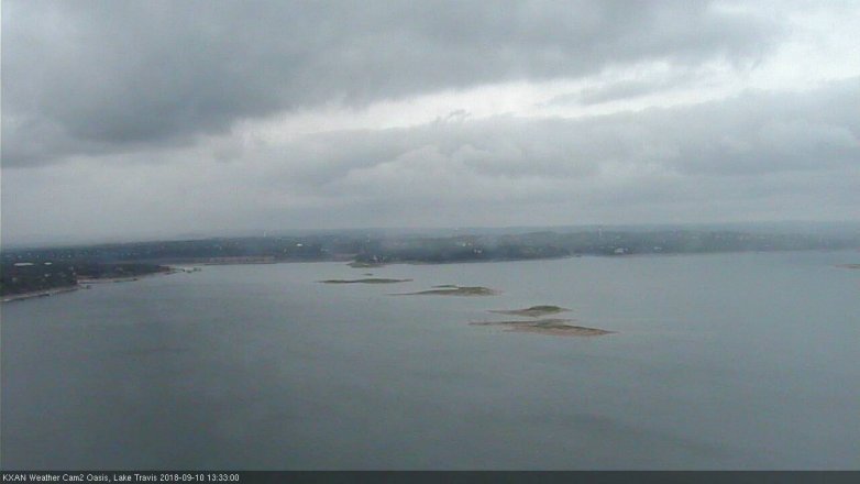 Lake Travis webcam, September 10, 2018 12:35 PM CT