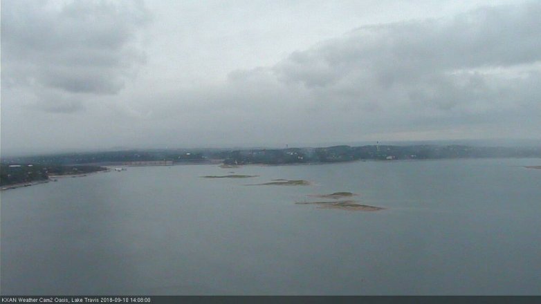 Lake Travis webcam, September 10, 2018 1:10 PM CT