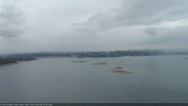 Lake Travis webcam, September 10, 2018 1:15 PM CT