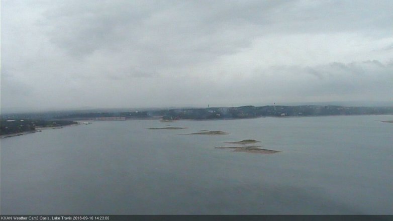 Lake Travis webcam, September 10, 2018 1:25 PM CT