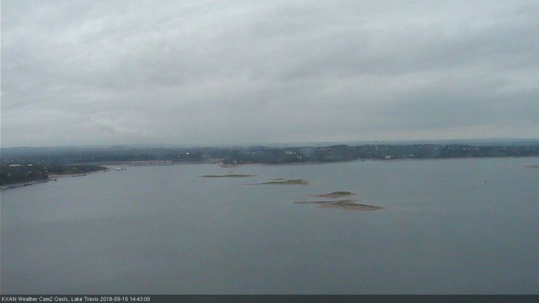 Lake Travis webcam, September 10, 2018 1:45 PM CT