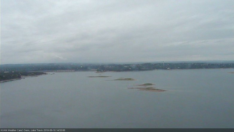 Lake Travis webcam, September 10, 2018 1:55 PM CT