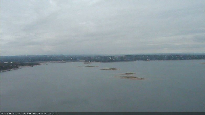 Lake Travis webcam, September 10, 2018 2:00 PM CT