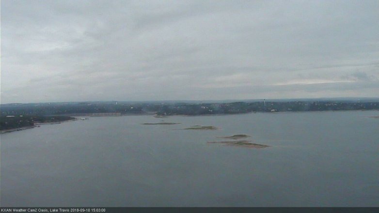 Lake Travis webcam, September 10, 2018 2:05 PM CT