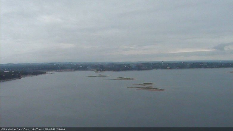 Lake Travis webcam, September 10, 2018 2:10 PM CT