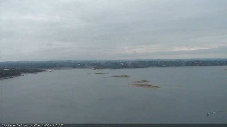 Lake Travis webcam, September 10, 2018 2:15 PM CT