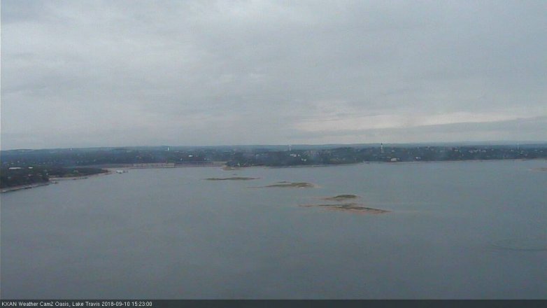 Lake Travis webcam, September 10, 2018 2:25 PM CT