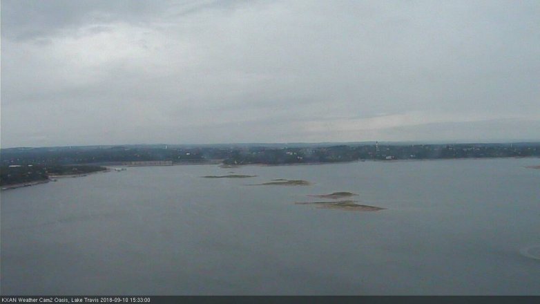 Lake Travis webcam, September 10, 2018 2:35 PM CT