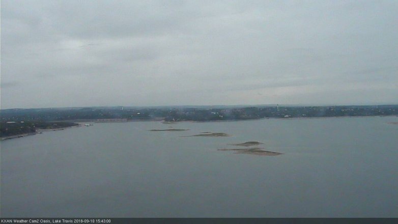 Lake Travis webcam, September 10, 2018 2:45 PM CT