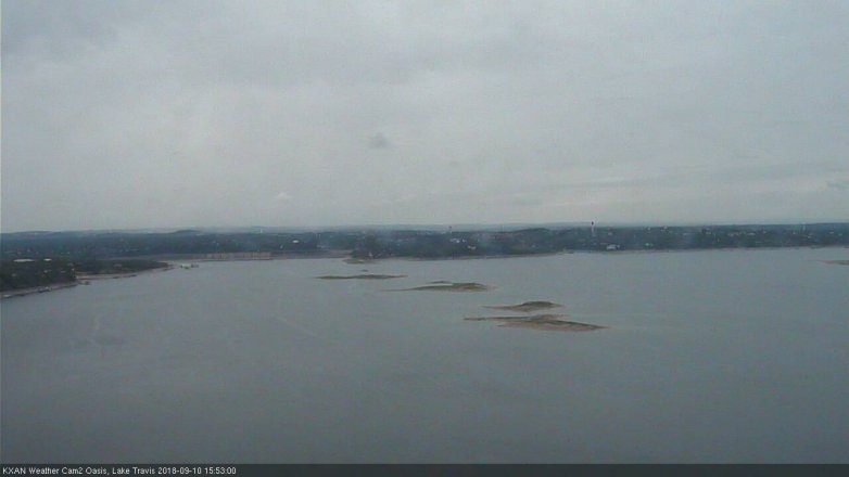 Lake Travis webcam, September 10, 2018 2:55 PM CT