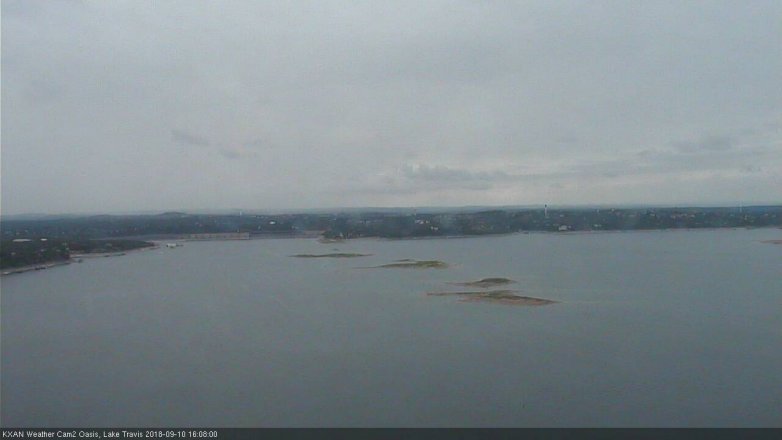 Lake Travis webcam, September 10, 2018 3:10 PM CT