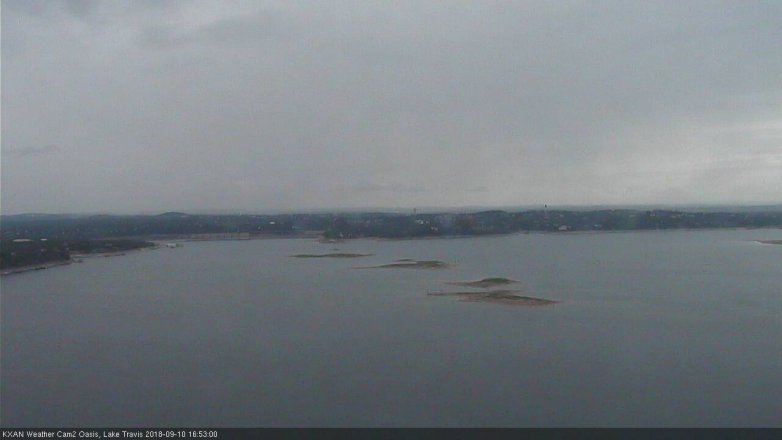 Lake Travis webcam, September 10, 2018 3:55 PM CT