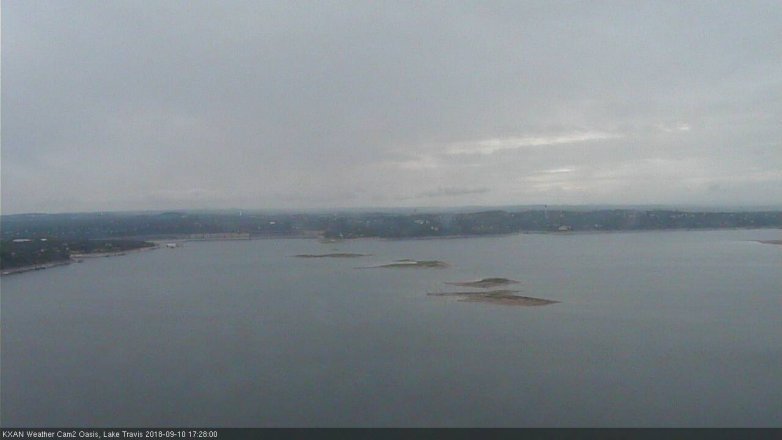 Lake Travis webcam, September 10, 2018 4:30 PM CT