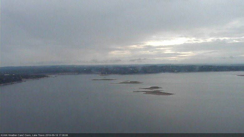 Lake Travis webcam, September 10, 2018 4:40 PM CT